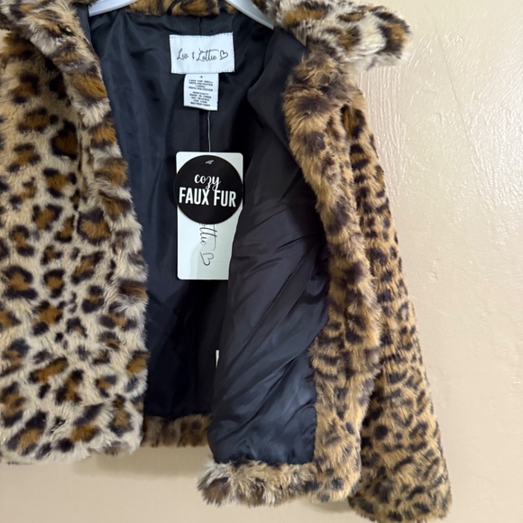 Fur animal print winter jacket - Picture 3 of 4